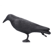 Simulation Plastic Crow Statue Hunting Bait Decoys Tool for Outdoor Garden Decoration