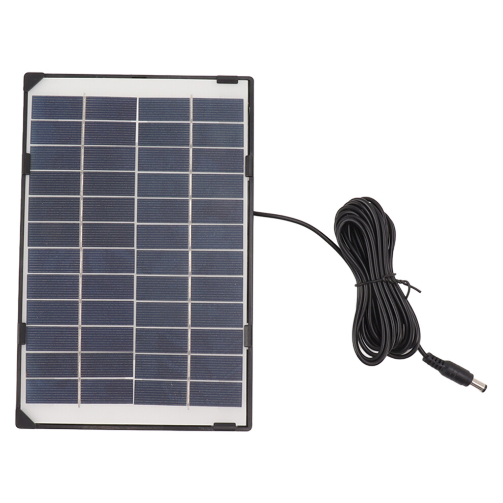 6W 12V Polycrystalline Silicon Solar Panel 6W 12V Dc5521 Camera Solar Panel Outdoor Home Surveillance Lighting Charger 9183899950258