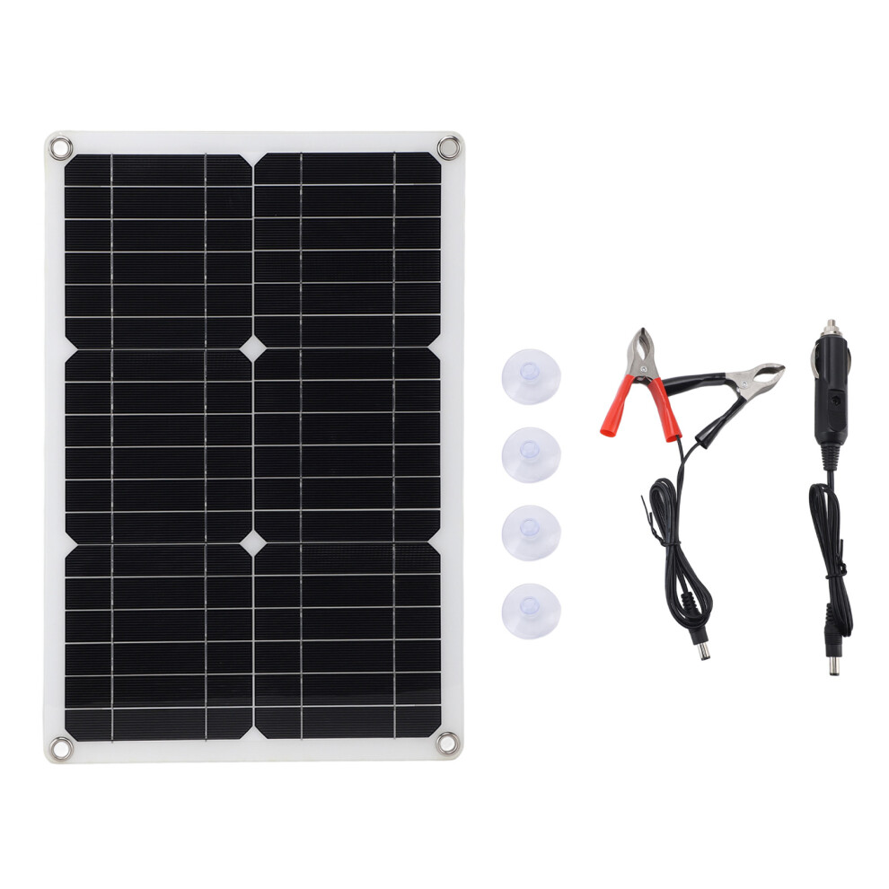 18V 20W Semi Flexible Solar Panel Monocrystalline High Efficiency Waterproof For Car Rv Yacht Boat 9183899950968