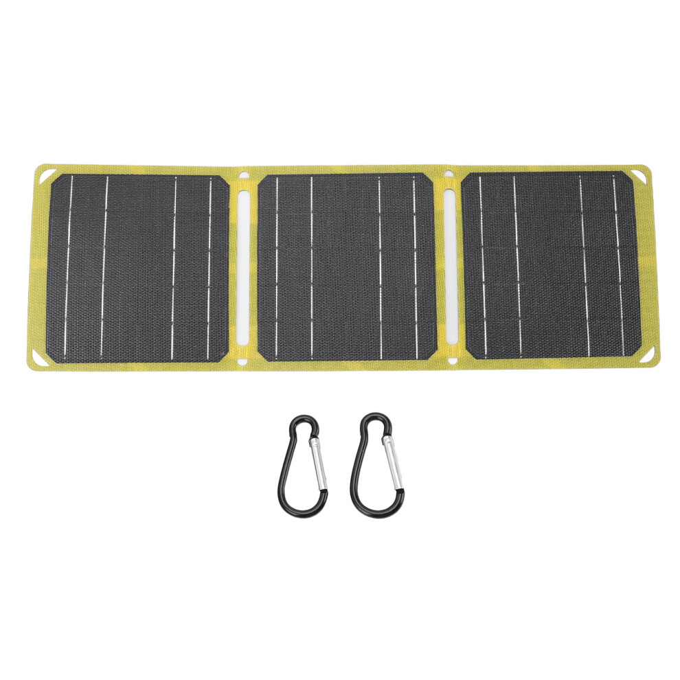 Solar Panel 21W 5V 9V 12V Output Dual Usb Portable Waterproof Monocrystalline Silicon Solar Panel For Camping Traveling Fishing 9183899951194