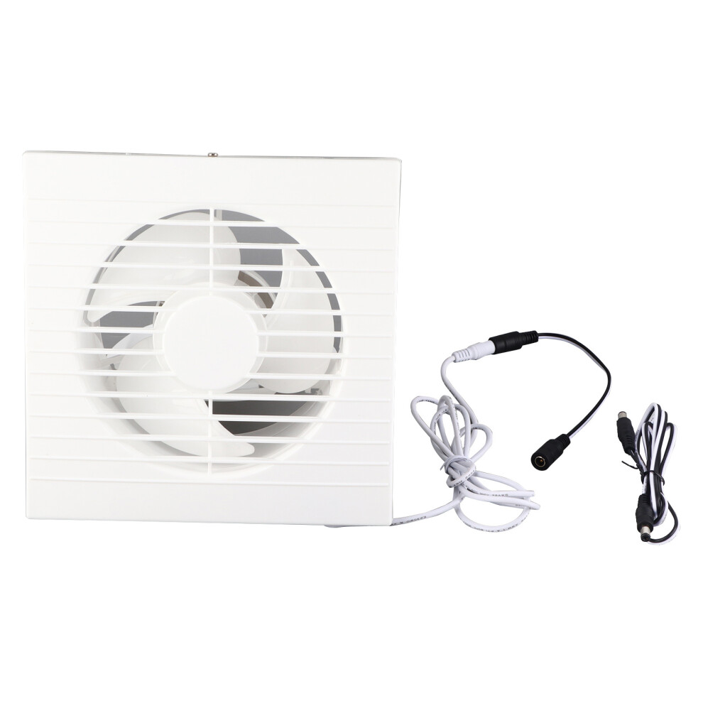 Solar Exhaust Fan 50W 6In Abs Protective Mesh Ip67 Waterproof Ventilator For Greenhouses Pet Houses 9183899950814