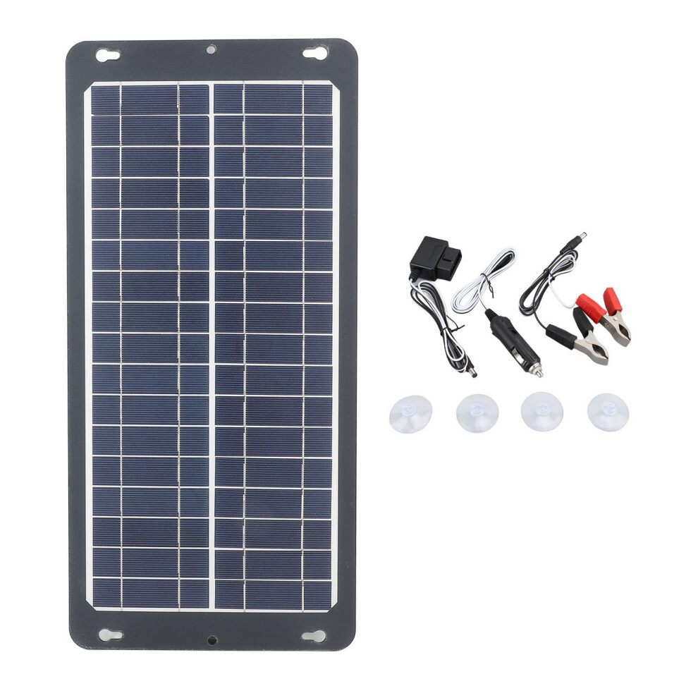 30W Solar Panel With Obd Plug High Efficiency Monocrystalline Portable Solar Charging Panel For Outdoor Camping 9183899951132