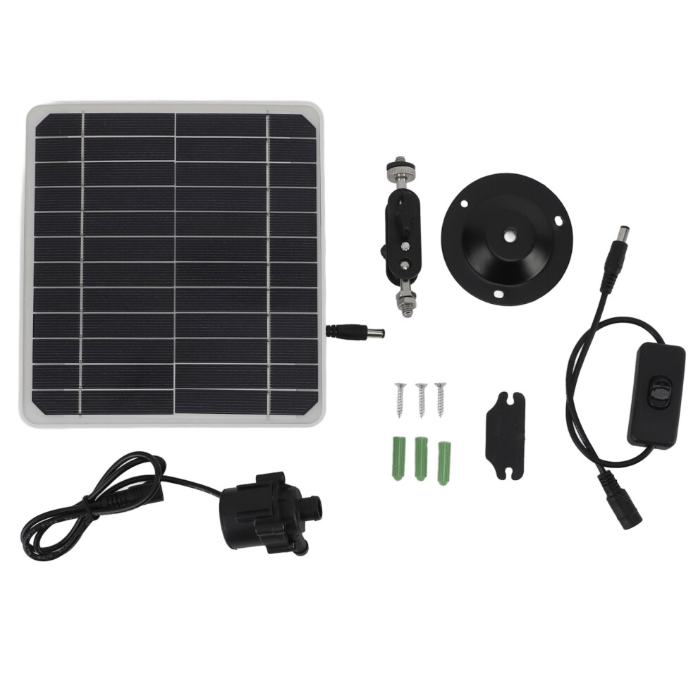 50W Solar Powered Water Pump Solar Panel Kit 24 Hour Operation Solar Panel Water Fountain Pump Kit With Switch Adjustment For Bird Bathing Fish Tanks 9183899951279