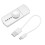 USB Charging Electric Cigarette Lighter Fidget Lighter 7 Colors LED Flash Light (Silver) 1