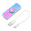 USB Charging Electric Cigarette Lighter Fidget Lighter 7 Colors LED Flash Light (Colorful) 1