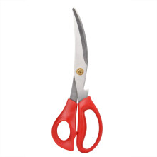 Stainless Steel Kitchen Scissor Poultry BBQ Chicken Fish Food Shear Cooking Tool (Red)
