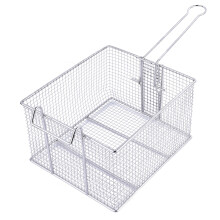 Stainless Steel Non-Stick French Fries Chips Baking Oil Strainer Tray Basket (L)
