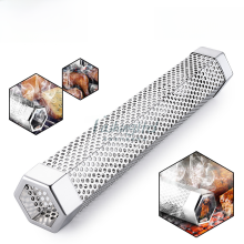 Bbq Tools 304 Stainless Steel Smoke tube Diamond Fruit Wood Box Smoked Box bbq smoker tube