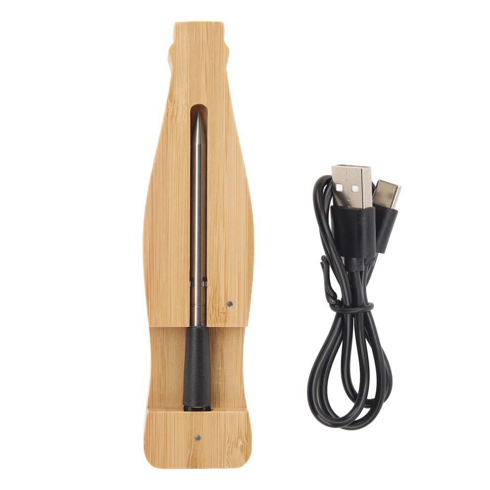 Wireless Meat Thermometer Wide Temperature Range Accuracy Remote Control Long Battery Life Real Time Monitoring for Cook Smoker-image-OPC-PMHFD6R-NEW