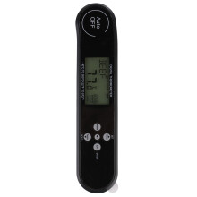 1Pc LCD Meat BBQ Thermometer Folding Digital Kitchen Food Probe with Voice Broadcast(Black)