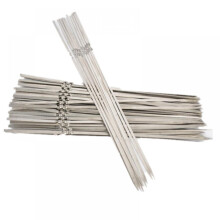 Wholesale stainless steel barbecue sign flat sign round sign barbecue needle steel brazing mutton string wear string sign iron sign barbecue sign