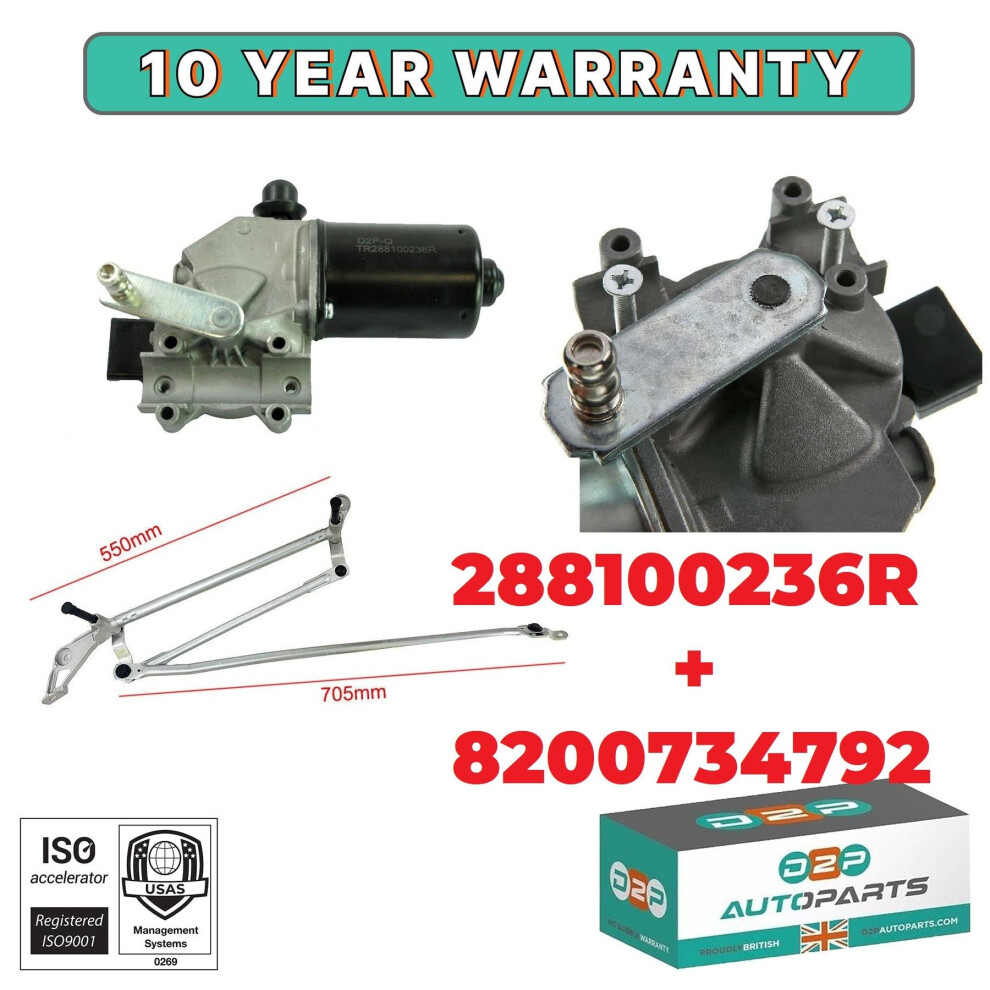 Windscreen Wiper Motor Linkage For Renault Master Vauxhall Movano Nissan Nv400 5056167473596