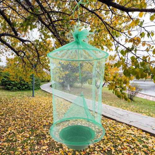 Folding Mosquito Capture Catching Fly Mesh Net Hanging Trap Insect 36*24cm 2