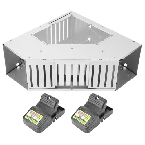 Household Galvanized Iron Mouse Trap Killer Full-Automatic Catch Rat Mice Mousetrap Cage