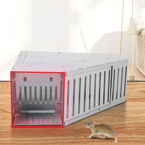 Household Galvanized Iron Mouse Trap Killer Full-Automatic Catch Rat Mice Mousetrap Cage 2