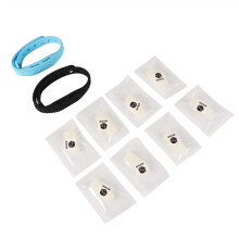 2PCs Anti Mosquito Insect Repellent Wrist Band Water proof Bug Bracelet (Black+Blue)