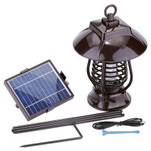 Solar PoweRed USB Rechargeable UV Lamp Light Mosquito Buzz Insect Bug Killer for Garden Lawn