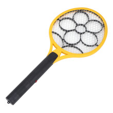 Cordless Battery Power Electric Fly Mosquito Swatter Bug Zapper Racket Insects Killer (yellow)