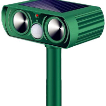 Drive stray cats and dogs solar mouse repellant ultrasonic animal repellant LED flash drive outdoor repellant