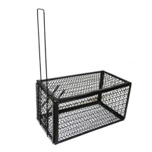 Mouse Trap Stainless Steel Rat Rodent Mice Catch Cage Automatic Locking for Home Office 28x15x15cm / 11.02x5.91x5.91in