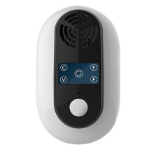 Mole Repellent Ultrasound LCD Display Touch Control Wide Range Safe Vole Repeller for Hotel Villa Garden US Plug 110V