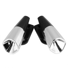 2PCS Automotive Car Deer Snake Alert Sound Alarm Ultrasonic Wind Power Animal Repeller (silver)
