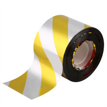 Bird Repellent Bird Deterrent Double Sided Reflective Scare Tape Bird Ribbon Yellow + Silver