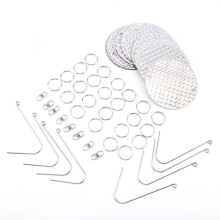 8Pcs Round Shape Hanging Reflective Bird Scare Repellent Disk for Garden