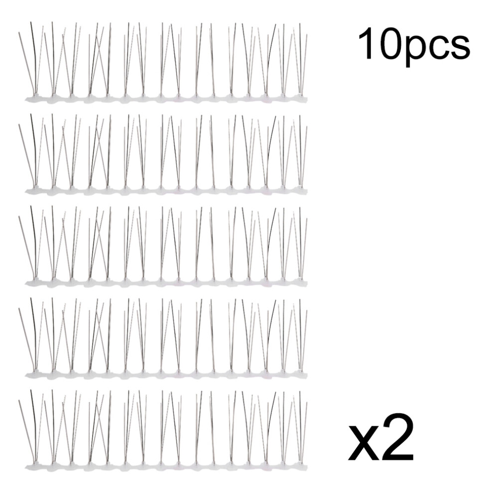 10Pcs 30Cm Stainless Steel Anti Bird Spike Outdoor Bird Repellent Bird Spikes Tool 9183899971178