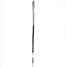 Portable Ultrasonic Dogs Birds Repelling Whistle Stop Barking Repeller with Lanyard (Black)