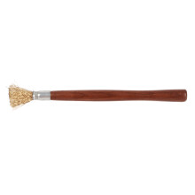 Steel Wire Brush Wearable Rust Proof Wood Handle Professional Bonsai Cleaning Tool for Potted Plants
