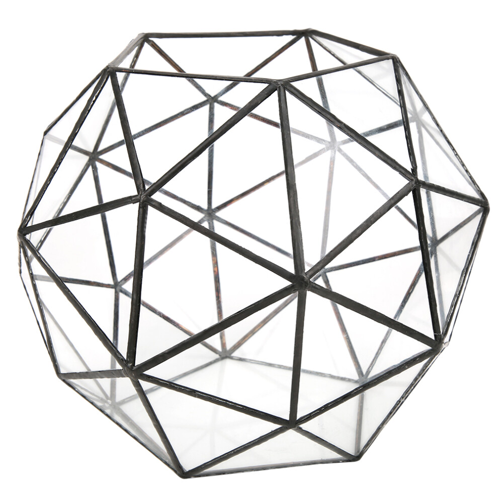 Elegant Geometric Flower Pot Glass Planter Plant Container Holder Landscape Accessories-image-OPC-PMHFFSK-NEW