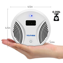 Electromagnetic Ultrasonic Pest Repeller with LCD Display and Touch Switch Household Plug in P
