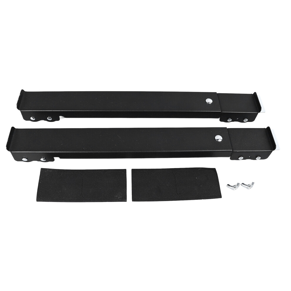 2Pcs Appliance Roller Extendable Washing Machine Dolly Bracket 16 Wheels With Brake 661Lbs Bearing Fridge Moving Base Black 9183899974384