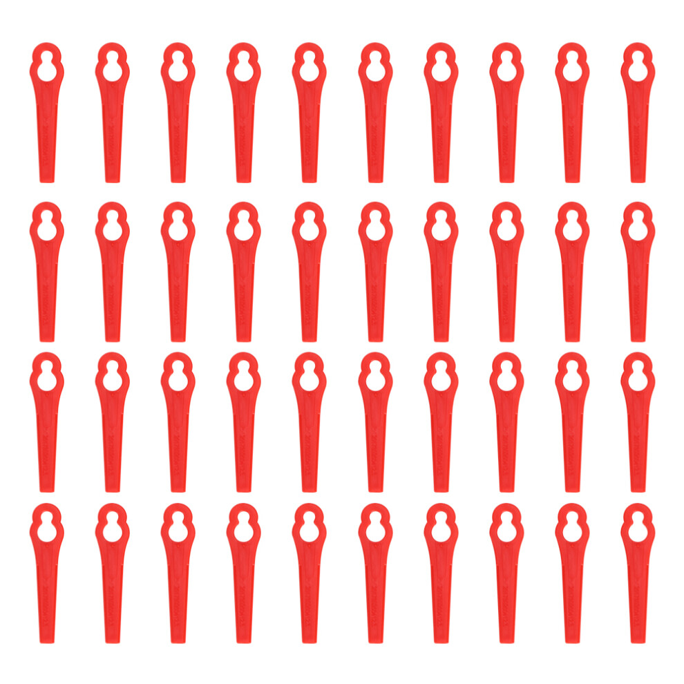 40pcs Plastic Blade Set Replacement Blade for Cordless Grass Trimmer Strimmer