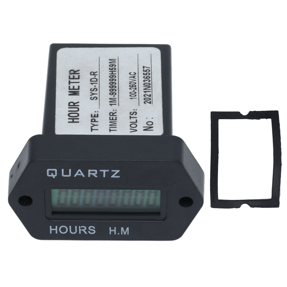 Industrial Time Counter Stable High Accuracy Digital Display Timer With Rubber Ring For Generator Excavator Lawn Mower 9183899978993