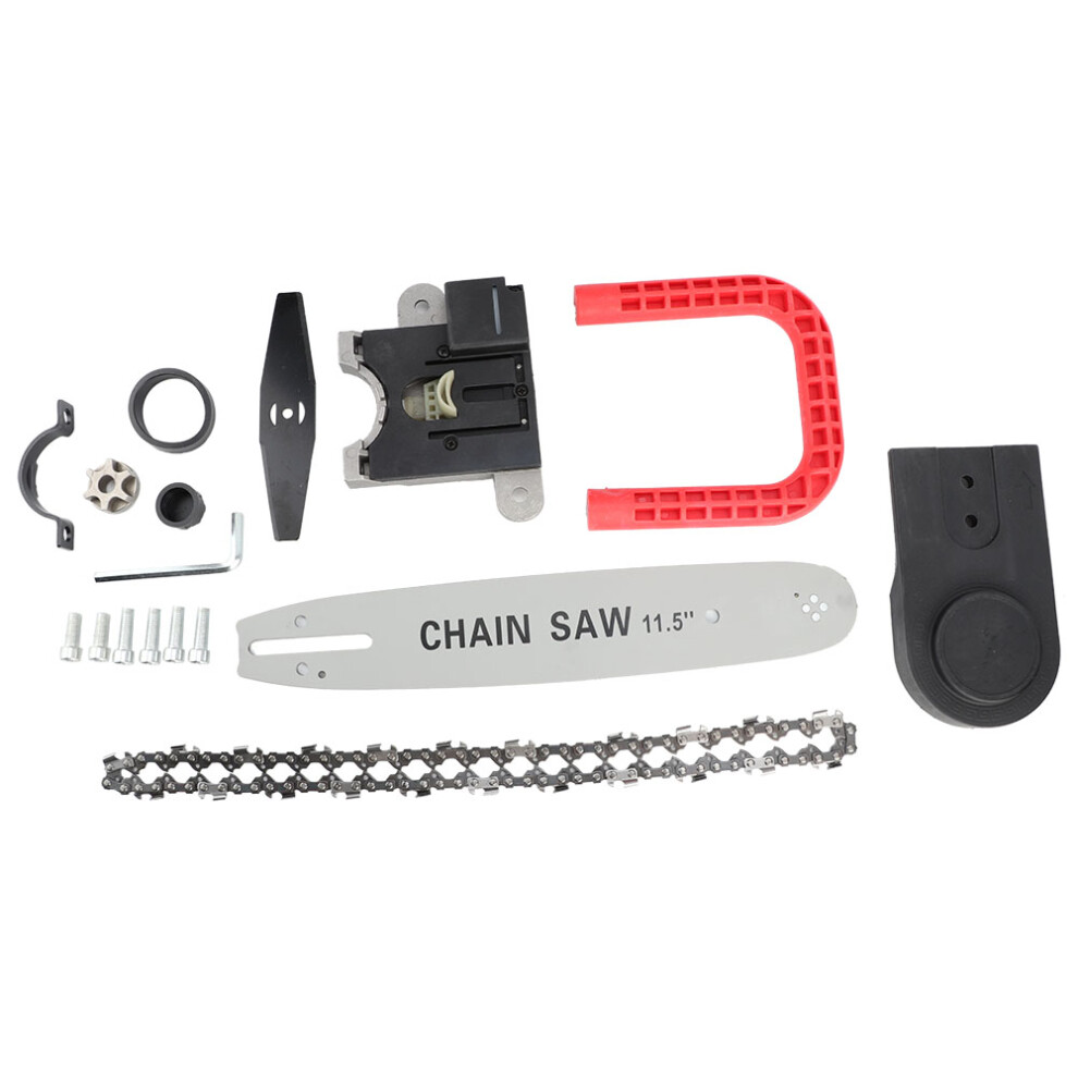 11.5In Diy Angle Grinder To Electric Chain Saw Converter Adapter Chain Saw Bracket Set Woodworking Tool 9183899982105