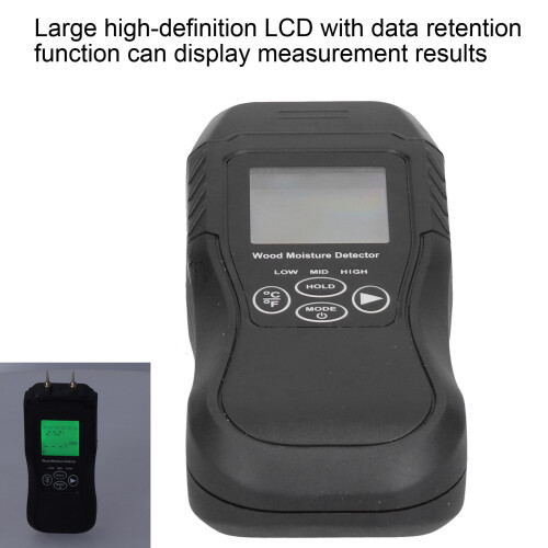 Moisture Meter Portable Digital LCD Auto Power Off Wood Moisture Meter Detector 2