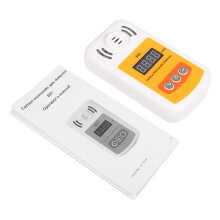1Pc LCD Display CO Carbon Monoxide Detector Battery Operated With Light Flash & Sound Alarm New