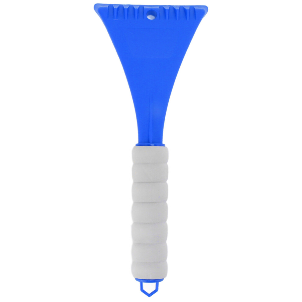 Car Windshield Shovel Eva Ergonomic Handle Rounded Corner Safe Portable Car Ice Scraper For Vehicle Outdoor Snow Blue 9183899991091