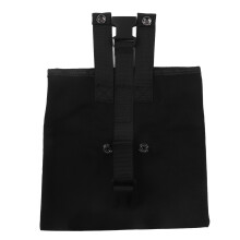 Outdoor Foraging Bag Oxford Cloth Fruit Picking Bag Waist Hanging Tool Pouch Garden Vegetable Storage Pouch Black