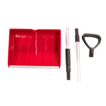 Snow Shovel Detachable Large Capacity Lightweight Portable Outdoor Shovel for Emergency Car Garden Red