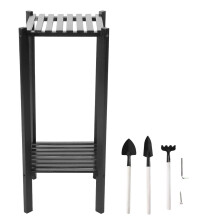 Multi-Tier Free Standing Plant Stand Holder Book Shelf Flower Rack (2 Tier)