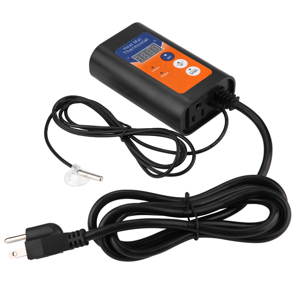 Century Digital Temperature Controller Thermostat Outlet for Heat Mat Seed 120V