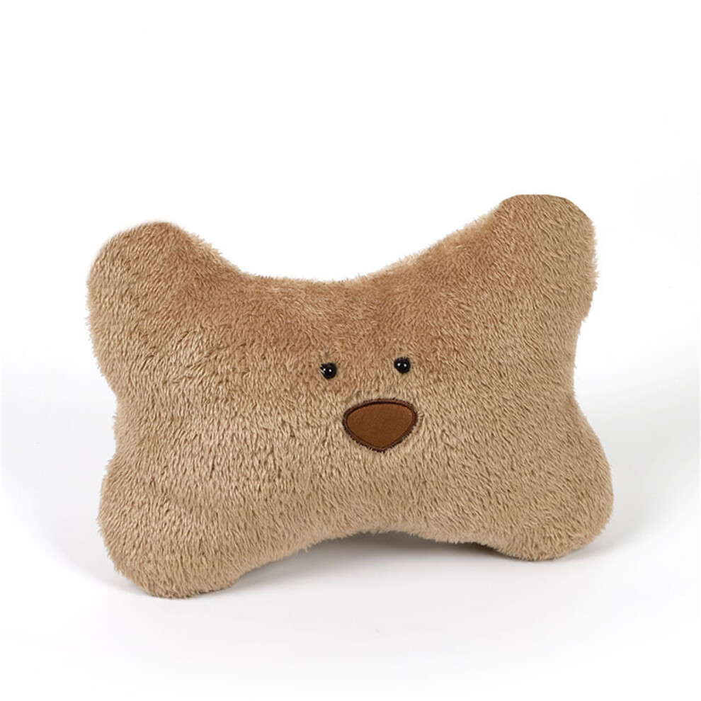 Car Pillow Cute Bear Style Plush Material Soft Comfortable Relieving Stress Car Interior Supplies For Drivers Arm Bear Headrest Brown 9183899994085