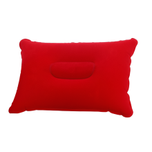 Outdoor pvc pillow travel camping thick flocking rectangular inflatable pillow nap companion square pillow