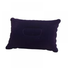 Rectangular lunch break nap inflatable air pillow outdoor camping cushion travel flocking inflatable pillow