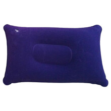 Outdoor Flocking Pillow Rectangular Inflatable Pillow Travel Camping Portable Nap Companion Square Pillow