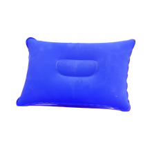 Outdoor pvc pillow travel camping thick flocking rectangular inflatable pillow nap companion square pillow