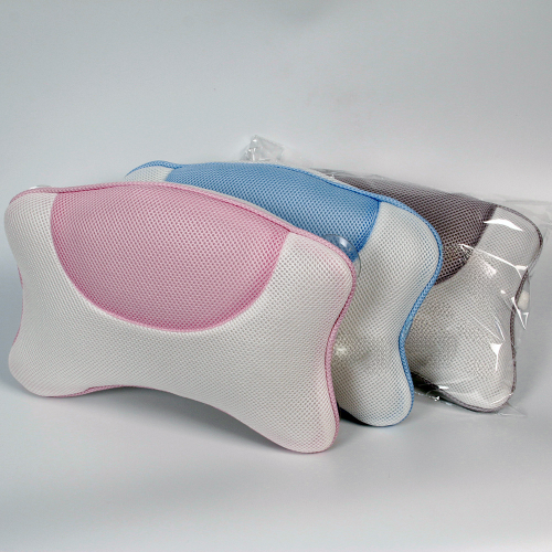 Bathtub pillow 3/4D mesh bath pillow bathroom bath suction cup pillow bath mat SPA pillow 2